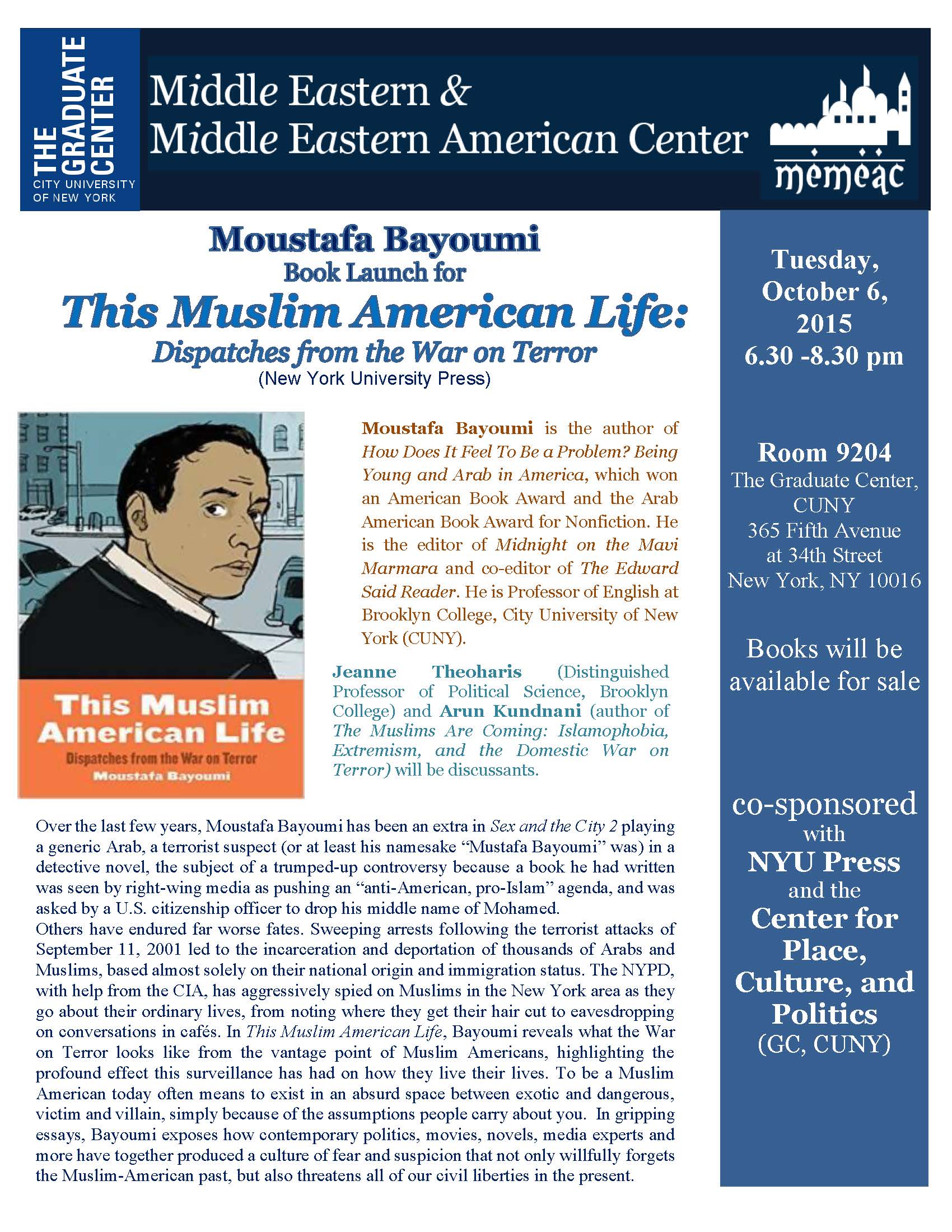 10/6 BOOK PARTY: This Muslim American Life